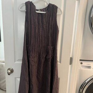 Bella Tu Floral Beaded Dress Mini Short Sleeve Lined Blue Green Resort Medium